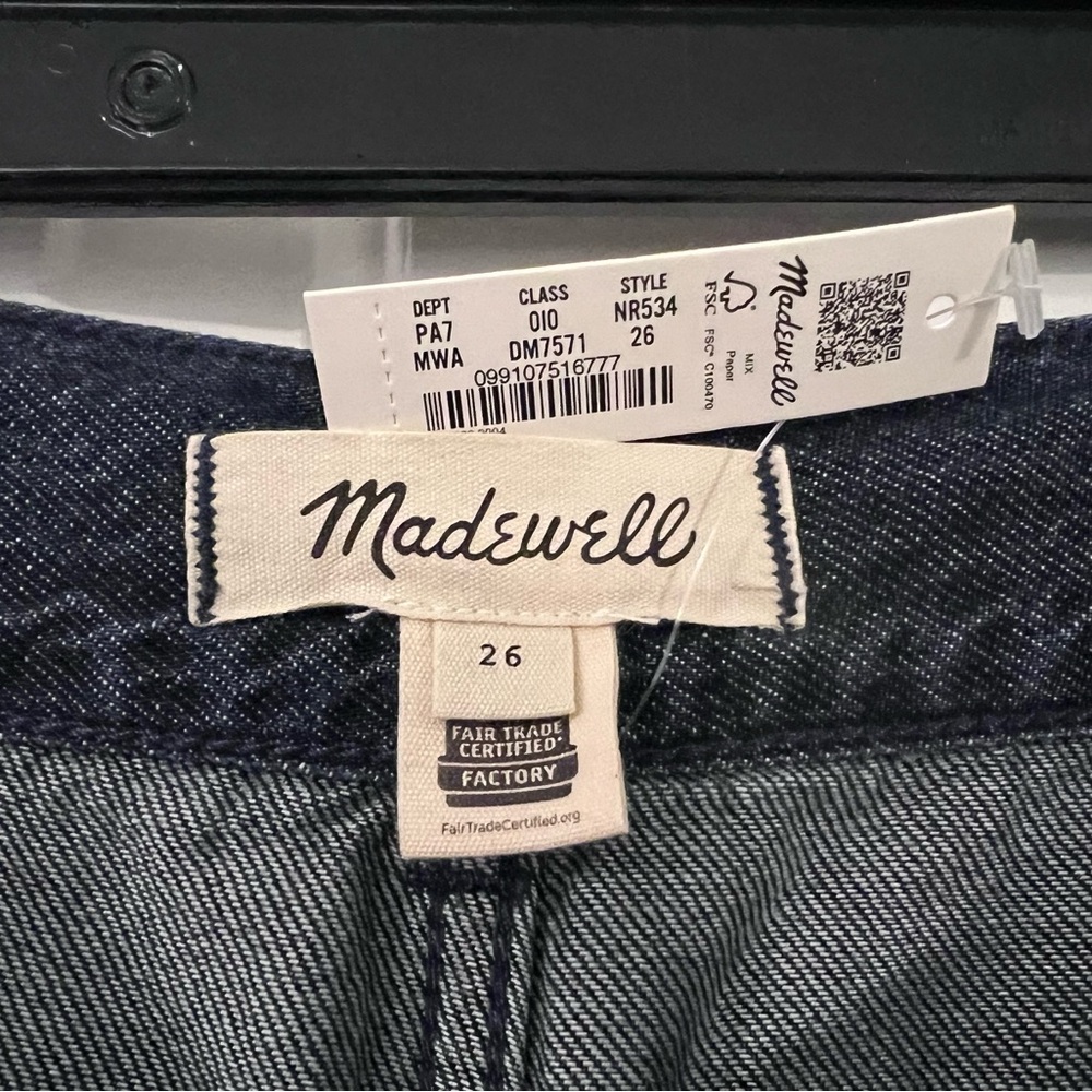 NWT Madewell Belted Wide-Leg Cargo Jeans - Picture 3 of 4